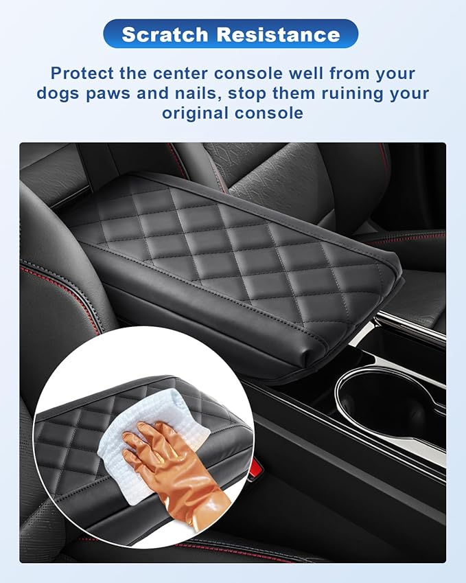 CDEFG for 2025 2026 Chevy Equinox Center Console Cover for Chevy Equinox 2025 2026 Accessories Armrest Cover 2025 Equinox Middle Console Pad Arm Rest Cushion