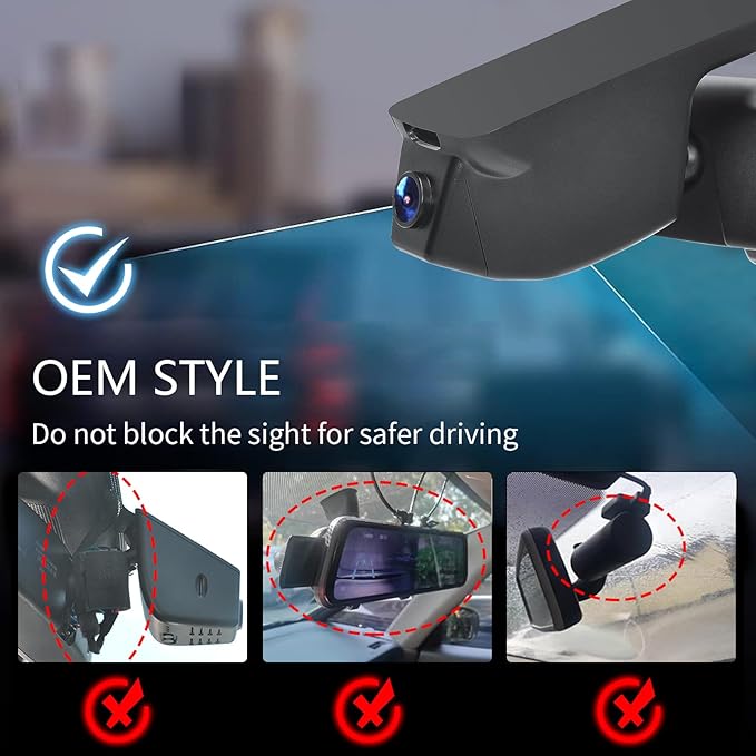 Mangoal 4K Dash Cam Custom Fit for Dodge Charger 2015 2016 2017 2018 2019 2020 2021 2022 2023(Model A),GT R/T SRT Hellcat Widebody SXT Scat Pack,Integrated OEM Look,UHD 2160P,WiFi & App,64GB Card