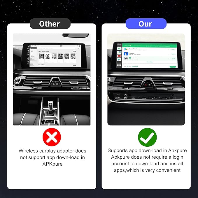 Magic Box 3.0 Max 2026 Upgrade, Support Netflix/YouTube/Dinsey+/Prime Video/TF Card etc., Qualcomm Multi-Core Streaming Video Box with Wireless CarPlay & Android Auto Adapter