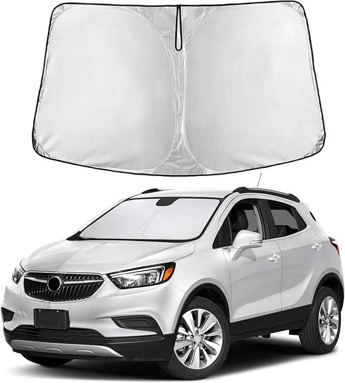 EcoNour Windshield Sunshade Compatible for Buick Encore 2013-2017 2018 2019, Sun Visor for Front Windshield & Window Sun Shade Cover, UV Heat Blocker & Protector, Car Accessories