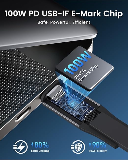 CAFELE 4-in-1 100W Retractable USB C Charging Cable with USB C/A to L/Type C 5A Fast Charging, Multi Charger Cord for Multiple Devices, Phone 17/16/15/14, Galaxy S24/S23, MBook, Pad (3.6ft)