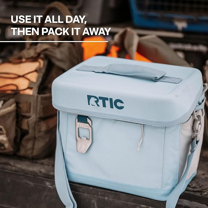 RTIC 15 Can Everyday Cooler, Soft Sided Portable Insulated Cooling for Lunch, Beach, Drink, Beverage, Travel, Camping, Picnic, for Men and Women