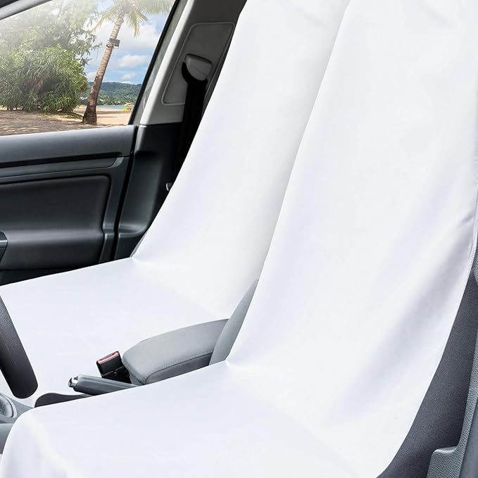 2 Pack Car Seat Towel Covers with Storage Bag 63 x 32 Inch Athletic Running Towel Seat Sweat Washable Non Slip Cover Gift for Car Outdoor Sport Activities (Trust in God)