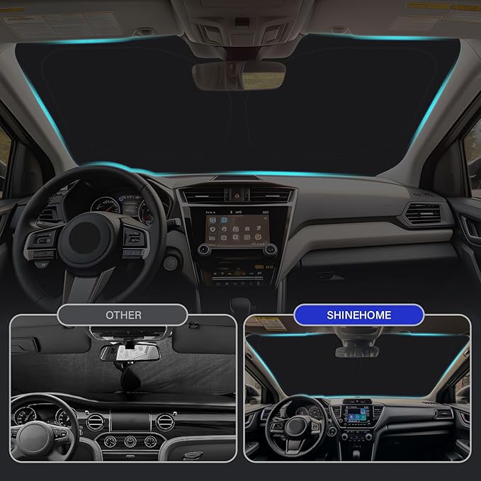 Car Windshield Sun Shade Compatible with 2018 2019 2020 2021 2022 2023 2024 2025 2026 Subaru Crosstrek 2.0i Premium Limited Wagon Accessories Foldable Sunshade Custom Windshield Sun Visor