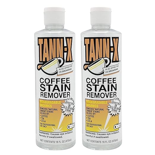 Tann-X Coffee Stain Remover for Carpet and Upholstery, Pint (2 Pack)