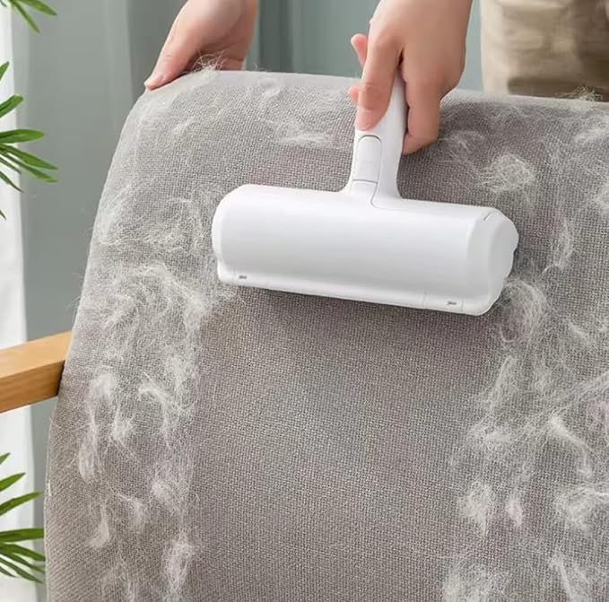 Pet Hair Remover Roller for Dog Hair and Cat Hair – Self-Cleaning Lint Roller for Furniture, Couch, Carpet, Clothing, Bedding and Car Seats – Reusable, Durable, Portable Fur Removal Tool