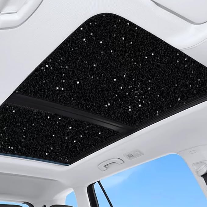 Car Sunroof Compatible with Tiguan 2018-2023 5-Door SUV, Foldable Glass Roof Sunshade with Storage Bag, Sunshade Roof Heat Insulation Sun Protection Roof Sunshade Interior Sunroof Shade