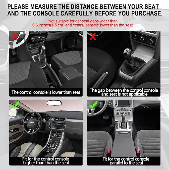 Car Seat Gap Filler Organizer, 2 Pack Multifunctional Car Seat Organizer, Auto Console Side Storage Box with Cup Holders 2 Seat Hooks for Drink, Car Organizer Front Seat for Holding Phone, Sunglasses