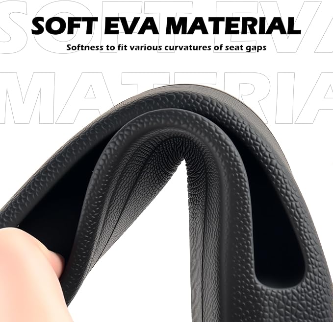2PCS Car Seat Gap Filler Organizer,Multi-Purpose Car Seat Gap Fillers with Seats Belt Holes & Phone Holder,Universal Console Catcher Between Seats Cars Interior Accessories