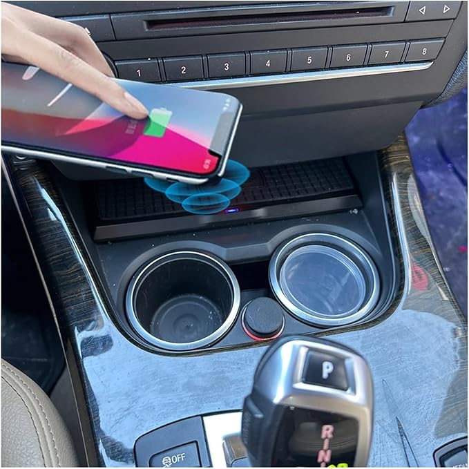 Phone Holder 15w Wireless Charging Pad Mat Fit for BMW X3 F25 X4 F26 2011 2017 Car Charger Holder Mobile Mount Charge Accessories Practical(Color:for X3 X4 2014-2017)