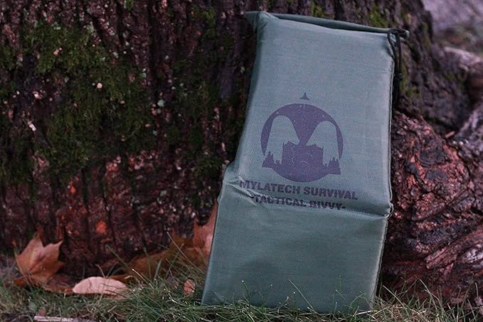 Color Coated Thermal Bivvy + Blanket + Bag. High Thermal Coated Mylar Sleeping Bag and Our Emergency Space Blanket