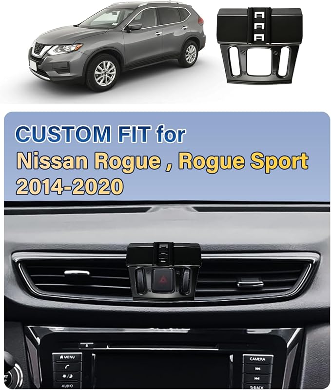 SKYLOTEC Car Phone Holder for Nissan Rogue/Rogue Sport 2014 2015 2016 2017 2018 2019 2020 Accessories Automobile Cradles Magnetic Phone Mount Compatible with MagSafe, Strong Magnets Cell Phone Base