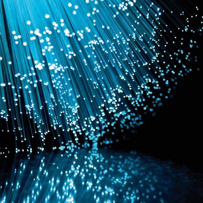 AZIMOM PMMA Plastic End Glow Fiber Optic Cable 1mm(0.04in) 50m(164ft)/Roll for Star Sky Ceiling All Kind Led Light Engine Driver Source