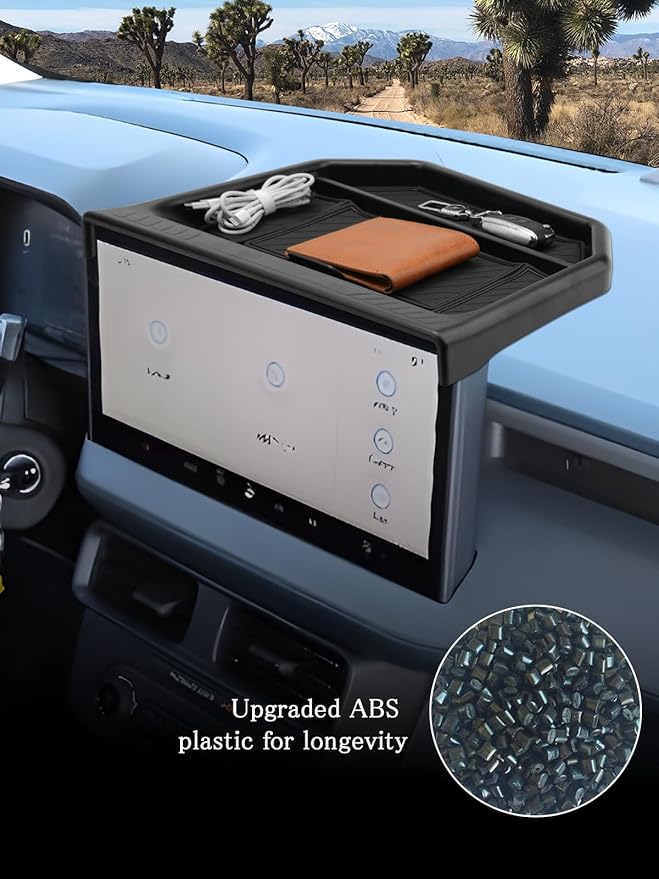 CDEFG for 2026 Ford Maverick Dashboard Storage Tray - Behind Screen Organizer Box 13.2-Inch Screen Dash Tray for 2025 2026 Ford Maverick Truck Accessories