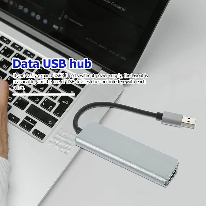 Angoily USB Hub USB Splitter High-Speed Data Expander for Laptop Desktop Computers Keyboard Mouse Webcam Printer