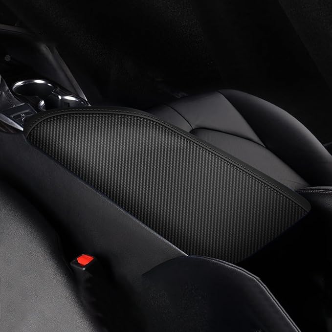 AOMSAZTO Carbon Fiber Armrest Covers for 2018-2024 Toyota Camry,Including L, LE, SE, XLE, XSE in regular, hybrid, V6, TRD.