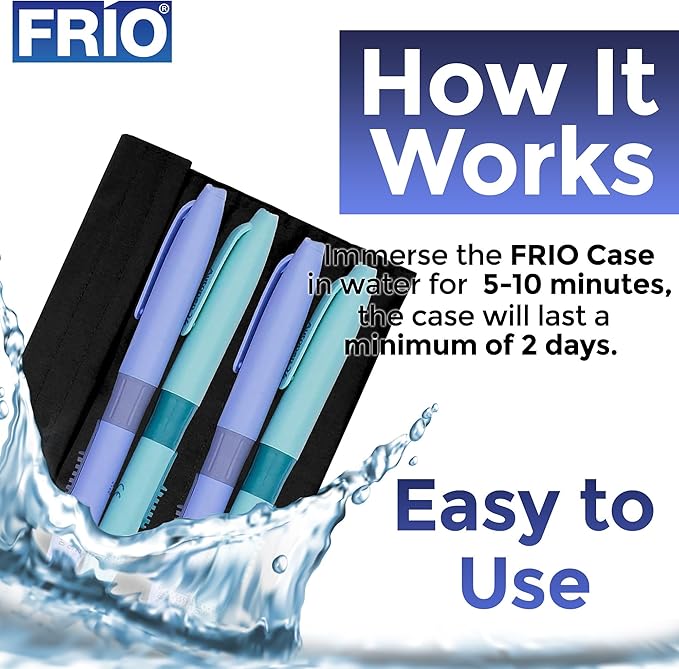 FRIO Cooling Wallet - Insulin Cooler for 45+ Hours of Stress Free On The Go - Purple - XL