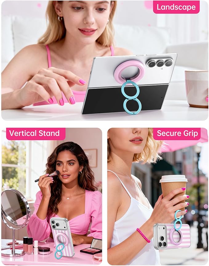 SYNCWIRE for MagSafe Phone Grip, Valentine's Galentine's Day Birthday Gifts for Her Women Mom Girlfriend Best Friends Sister Wife Teen Girl Magnetic Phone Ring Holder Kickstand