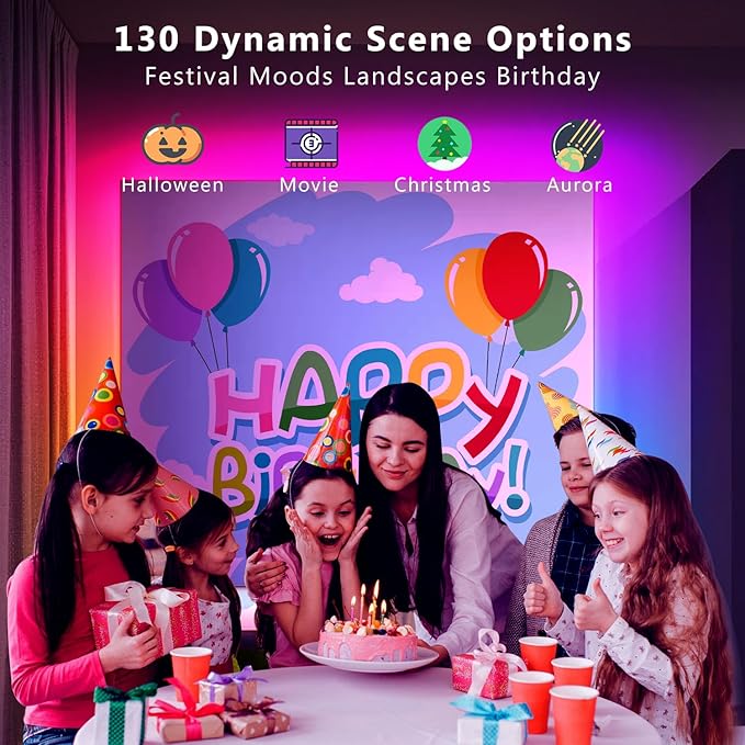 dalattin LED Strip Lights IC+RGB, 5050 Led Lights for Bedroom, DIY Multiple Colors on One Line, Led Lights with Remote&App Control,Color Changing LED Strip Lighting Music Sync,Halloween Gifts, 16.4ft