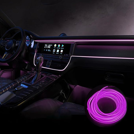 Car Interior Lights for Corvette C5 C6 C7 C8 V8 LED Car Interior Atmosphere Lamp Car Ambient Lighting Kits,Purple