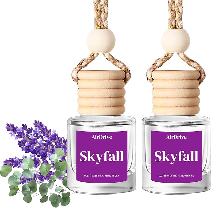 Car Air Freshener Lavender | Long Lasting Air Diffuser | Cute Car Accessories | Air Freshner for Women & Men Gift | Non-Toxic Car Scent | Up to 80 days | Made in USA