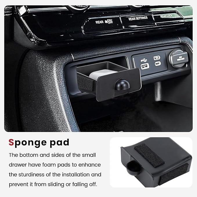 5PCS Center Console Organizer Compatible with 2023-2026 Honda Pilot/2026 Honda Passport Drawer Storage Tray Armrest Divider Tray &Insert Hidden Storage Box Interior Accessories