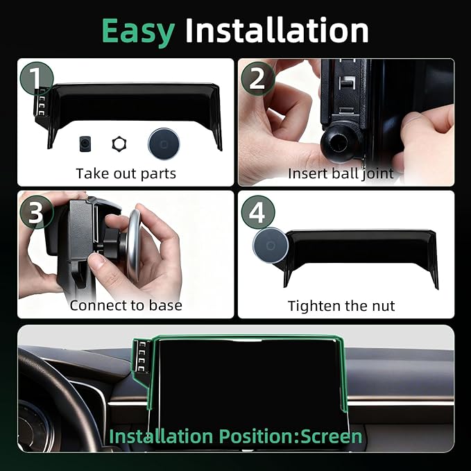 Phone Mount for Toyota Corolla (2019-2026,8" Screen) / Corolla Hatchback (19-26) / Corolla Cross (2022-2026), 15W Wireless Charger, Magnetic Phone Holder, 360° Adjustable, with Storage Box, 2023 2024
