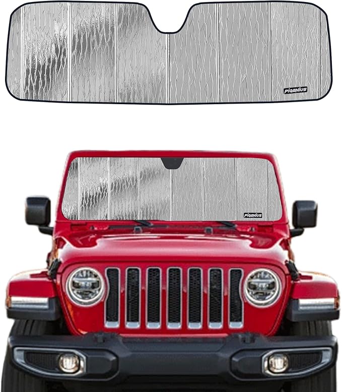 Windshield Sunshade for Jeep Wrangler 1997-2006 Custom Front Window Shade - AstraGuard