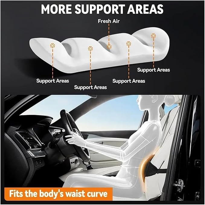 1 Piece Automotive Seat Lumbar Support Pillow for Nissan Altima 2019-2025, Driving Lower Back Cushion Ergonomic Orthopedic Posture Rest