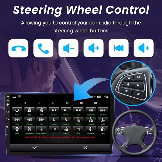 4Core+64G ROM Car Radio for Dodge RAM 1500 2500 3500 2009-2012: 10.1 Inch 1280 * 800 IPS Touchscreen Upgrade Wireless Carplay Android Auto FM Bluetooth GPS 1080P Backup Camera 5G WiFi