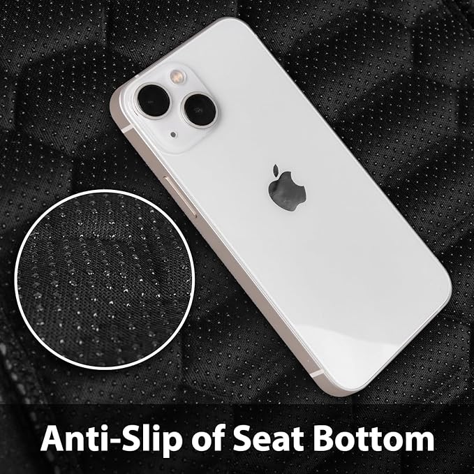 CAR PASS 3D Foam PU Leather Car Seat Covers Front Seats,Tan Faux Leather Front Seat Covers for Cars, Universal Fit for SUVs Trucks Vans Sedans Automotive, Armrest Airbag Compatible,Beige