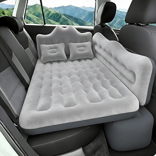 Umbrauto Truck Air Mattress Back Seat| Inflatable Car Camping Mattress Bed for Back Seat, SUV Blow Up Rear Seat Sleeping AirBed for Van Travel with Pump & Pillows