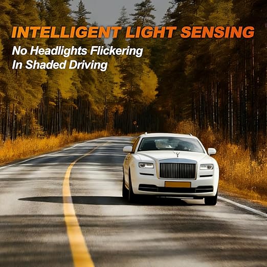 Promata 12V Automatic Headlights Sensor Kit - Auto On/Off & Smart Light Sensing, Universal Car Auto Sensor Control System