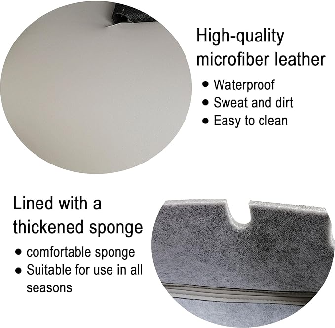Center Console Armrest Cover Replacement for Chevy Silverado 1500 Accessories GMC Sierra 2500 3500 2014 2015 2016 2017 2018, Gray PU Leather Middle Console Cover(only Leather Part)