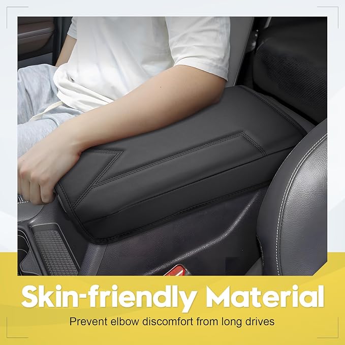 FIILINES Center Console Cover Fit for 2023-2026 Honda CRV, Armrest Cover Pad Cushion Protector for CRV Accessories Armrest Cover Anti-Scratch Center Console Pad Armrest Box Cover