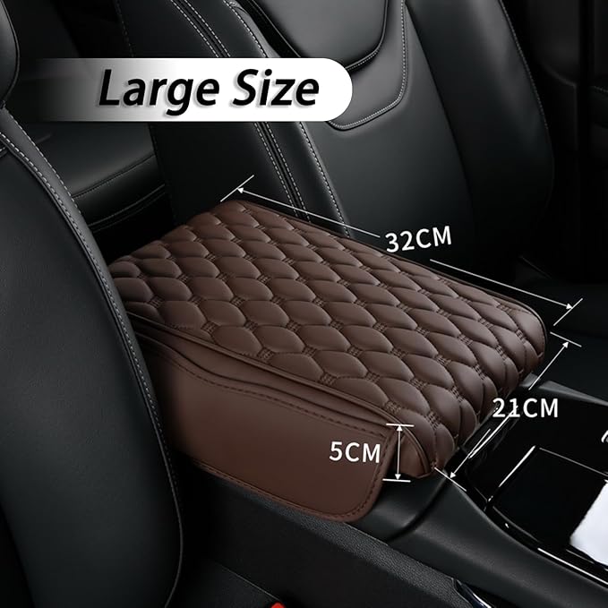 Car Center Console Cover for KIA Sorento (7seats) 2013-2014, Thick Armrest Cushion Pad with Side Storage Pockets, Center Console Protector, Arm Rest Cover for Cars, SUVs & Trucks