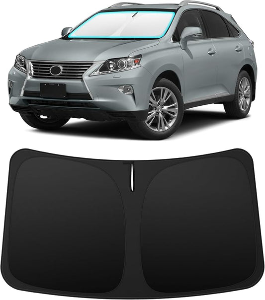 INSAUTO Custom Fit Windshield Sun Shade Accessories for Lexus RX 2010-2015 (RX350/RX450h), Foldable Front Window Sunshade, UV & Heat Reflector, Keeps Interior Cool, Includes Storage Bag