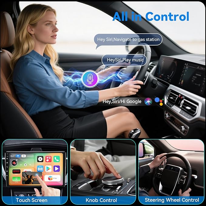 2026 Upgraded Wireless CarPlay Adapter, Bluetooth Car Play Wireless Adapter Mini 2-in-1 Android Auto Adapter, Plug & Play Zero Latency Auto-Connect, USB-A/Type-C Interface, Fits iOS 10+ & 2015+ Cars