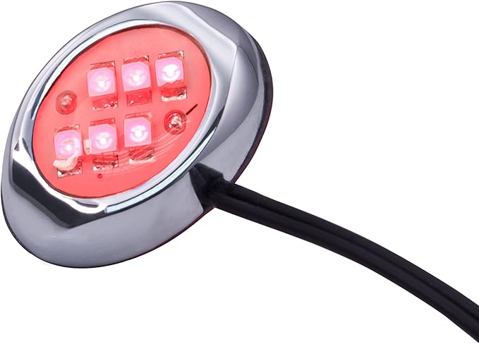Oznium LED Modules (Round Chrome, Red LED)