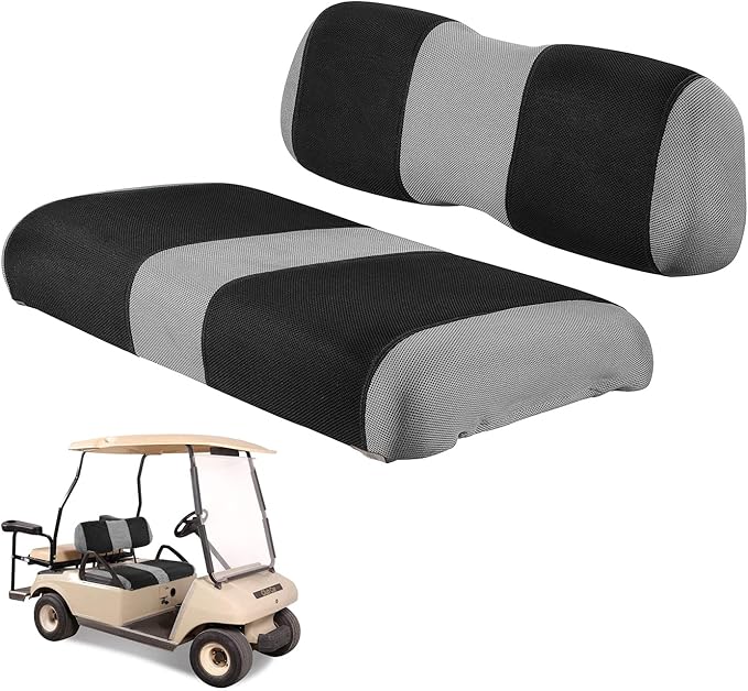 Universal DS Golf Cart Seat Covers Dress UP Older Golf Cart Durable Breathable Material Fit for Club Car DS, Easy to Install, Club CAR DS Front Seat Covers