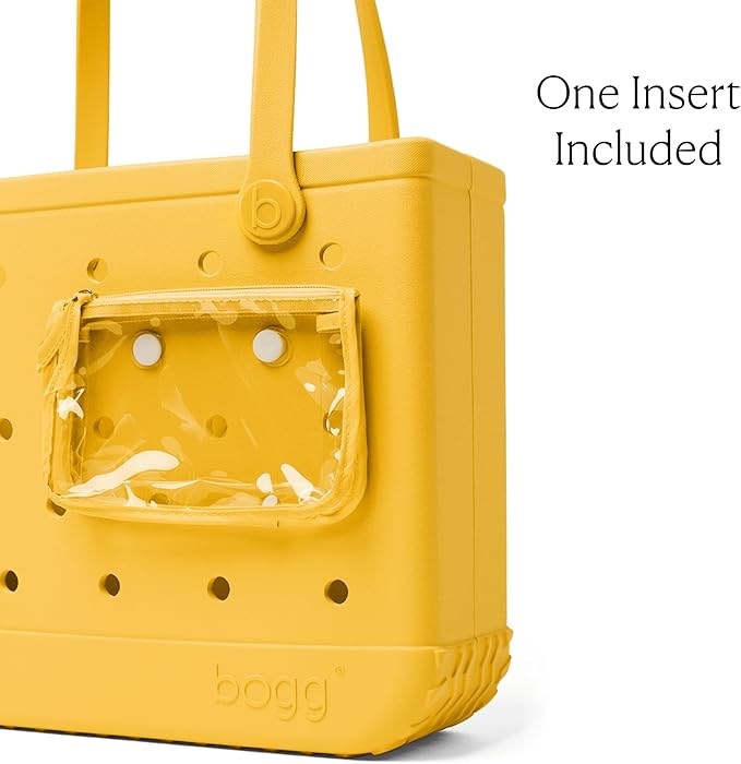 BOGG BAG Medium Tote – 15” x 12.5” x 5” – Durable, Washable, Tip-proof – Beach, Pool, Boat, Work, Sports (Yellow-there)