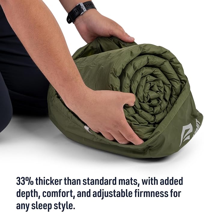 Sea to Summit Camp Plus Self-Inflating Foam Sleeping Mat for Camping - Tapered - Regular (72 x 22 x 2.6 inches)