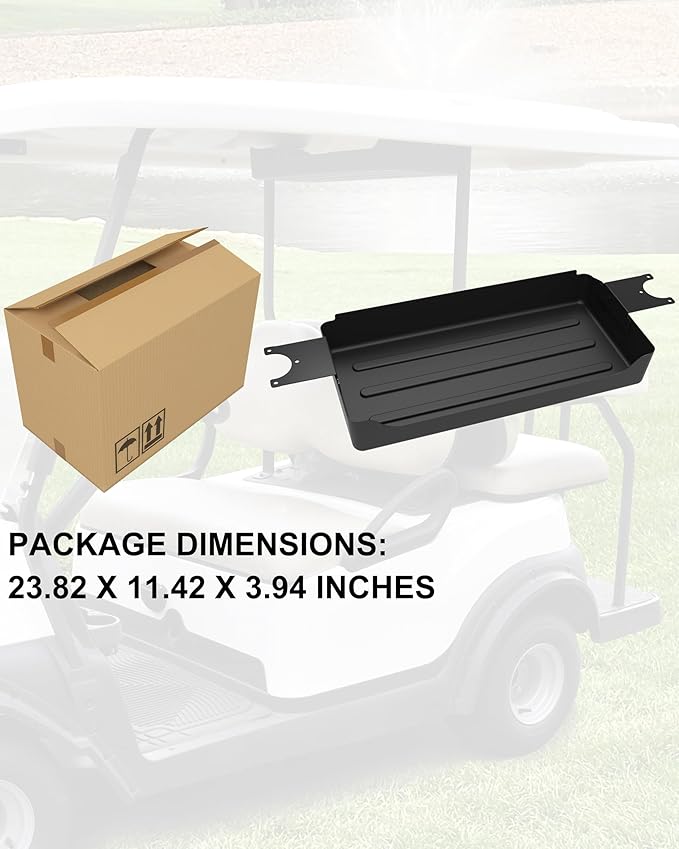SAUTVS Rear Overhead Storage Tray for Club Car Tempo 2025 Golf Cart Accessories, Roof Rear Storage Box Ceiling Organizer Tray Compatible with Club Car Tempo 2025 Standard Factory Golf Cart