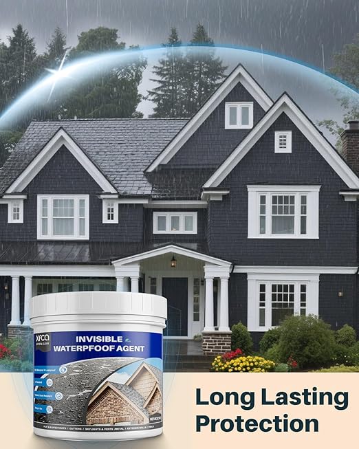 Transparent Waterproof Sealant,35oz Clear Transparent Waterproof Coating,Liquid Invisible Water Proof Agent for Roofs Walls,Garden,Bathroom,Kitchen Indoor & Outdoor Water Proof Sealant