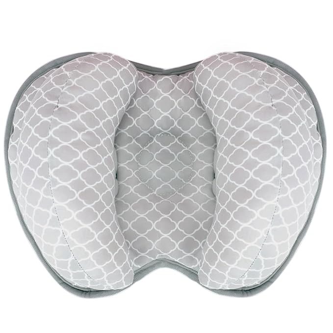 KAKIBLIN Baby Head Neck Support Pillow, 2 in 1 Banana Neck Pillow for Baby, Babies Travel Pillow for Stroller Neck Support for Newborn, Adjustable Head Pillow for Kids (Cloud)