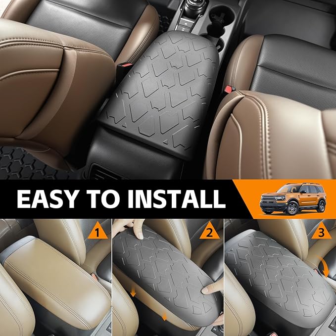 Center Console Armrest Cover for 2021-2025 Bronco Sport CX430/2020-2025 Ford Escape Center Console Arm Rest Protector for Bronco Sport/Ford Escape Accessories(Armrest Cover)