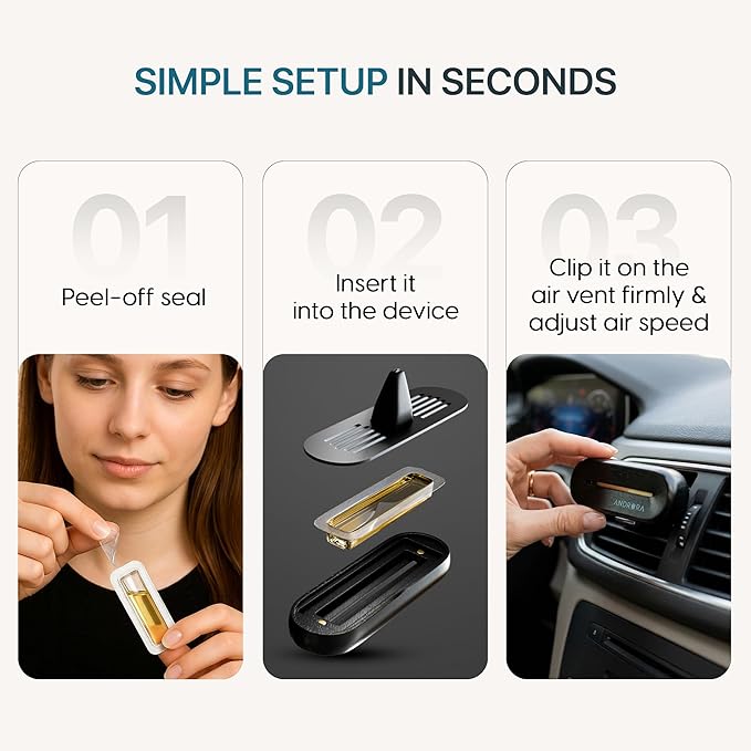 Luxury Car Air Freshener - Aesthetic Car Accessories - Twilight (Pine & Eucalyptus) - REACH & CA Prop 65 Compliant - Formulated Without Phthalates & Benzene - Premium New Car Gift