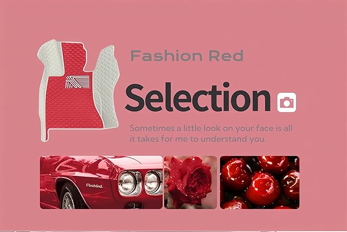 Customize Making Car Floor Mats for 99.99% Sedan SUV Pickup Truck Full Coverage Men Women Cute Leather Protection Pads Non-Slip Floor Liners (Pink)