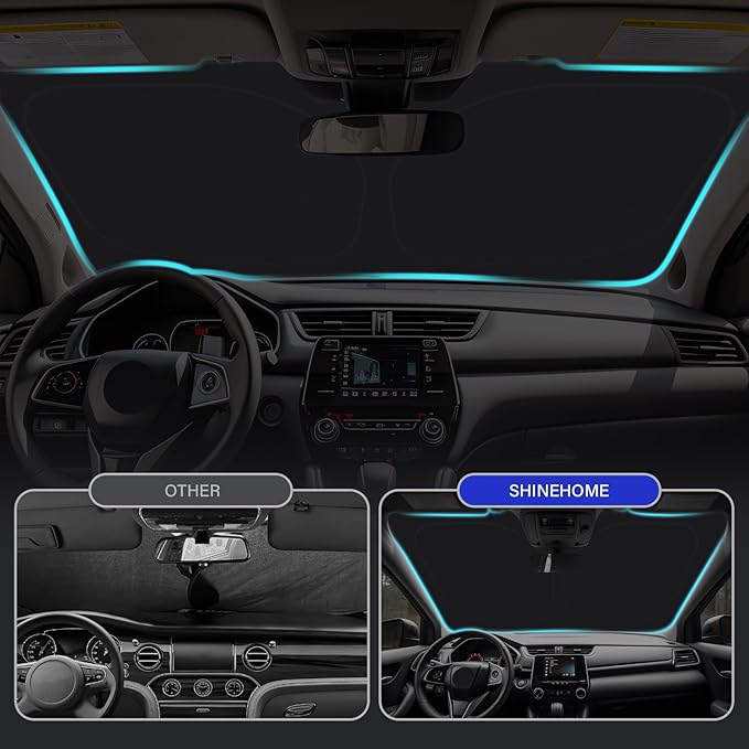 Car Sun Shade for 2017 2018 2019 2020 2021 2022 Honda CRV Windshield Sun Shade, Sun Visor Windshield Cover for CRV Front Window Sunshade Foldable Auto Interior Accessories UV Block to Keep Cool