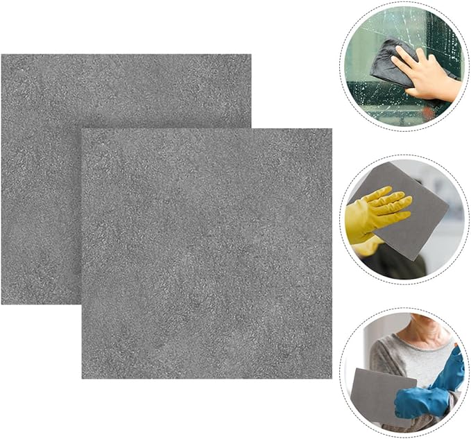 LIFKOME Absorbent Car Towel Microfiber Drying Cloth 2pcs 30x30cm for Vehicle Detailing Glass Cleaning Automotive Interior